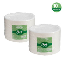 Load image into Gallery viewer, 10 inch White Compostable & Disposable Sugarcane Plates, 300 Pack