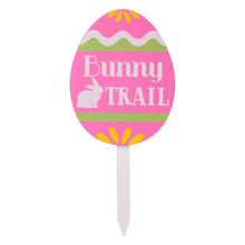 Load image into Gallery viewer, 15"H Wooden Easter Egg Yard Stake, Set of 3
