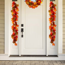Load image into Gallery viewer, 72"L Fall Lighted Maple Leaves Garland