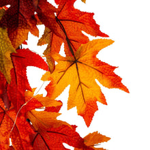 Load image into Gallery viewer, 72"L Fall Lighted Maple Leaves Garland