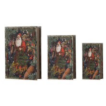 Load image into Gallery viewer, Decorative Vintage Book Shaped Christmas Storage Book Box, Set of 3