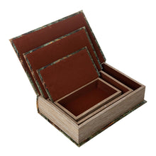Load image into Gallery viewer, Decorative Vintage Book Shaped Christmas Storage Book Box, Set of 3