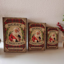 Load image into Gallery viewer, 3 Piece Decorative Vintage Book Shaped Christmas Storage Book Box Set