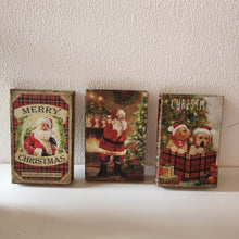 Load image into Gallery viewer, Decorative Vintage Book Shaped Christmas Book Box, Set of 3