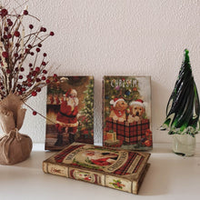 Load image into Gallery viewer, Decorative Vintage Book Shaped Christmas Book Box, Set of 3