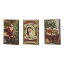 Load image into Gallery viewer, Decorative Vintage Book Shaped Christmas Book Box, Set of 3