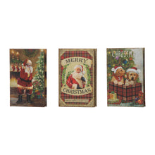 Load image into Gallery viewer, Decorative Vintage Book Shaped Christmas Book Box, Set of 3