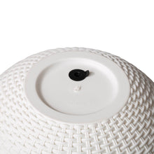 Load image into Gallery viewer, 30"H Solar Lighted White Plastic Hanging Planter