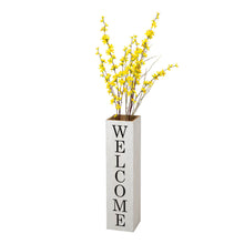 Load image into Gallery viewer, 30"H Double Sided Washed White Wooden Box-shaped "WELCOME, HOME" Porch Sign