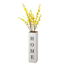 Load image into Gallery viewer, 30"H Double Sided Washed White Wooden Box-shaped "WELCOME, HOME" Porch Sign