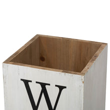 Load image into Gallery viewer, 30"H Double Sided Washed White Wooden Box-shaped "WELCOME, HOME" Porch Sign