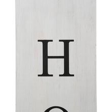 Load image into Gallery viewer, 30"H Double Sided Washed White Wooden Box-shaped "WELCOME, HOME" Porch Sign
