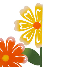 Load image into Gallery viewer, 39.75"H 5 Pieces Metal Flowers Silhouette Yard Stake