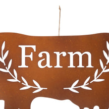 Load image into Gallery viewer, Farm Sweet Farm Metal Farmhouse Animals Silhouette Sign Yard Stake or Wall Décor, Set of 3