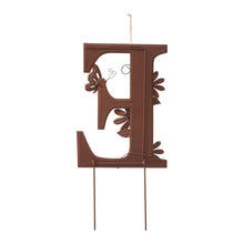 Load image into Gallery viewer, 25.5"H Metal WELCOME with Flowers Yard Stakes or Wall Decor, Set of 7