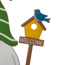 Load image into Gallery viewer, 36"H Metal Gnome Yard Stakes or Wall Decor, Set of 3