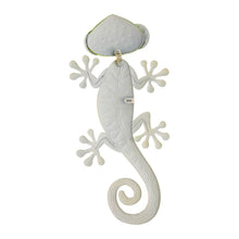 Load image into Gallery viewer, 24.25"L Whimsical Metal Lemon Gecko Wall Decor