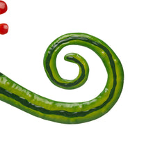 Load image into Gallery viewer, 24.25"L Whimsical Metal Watermelon Gecko Wall Décor