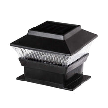 Load image into Gallery viewer, 5.75"L 4 Pack Black Solar Powered LED Fence Post Cap Lights