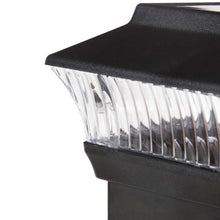 Load image into Gallery viewer, 5.75"L 4 Pack Black Solar Powered LED Fence Post Cap Lights