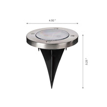 Load image into Gallery viewer, 5.25"H 6 Pack Solar Powered LED Pathway Ground Lights