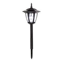 Load image into Gallery viewer, 25.5"H Multi-functional Solar Powered LED Light with Ground Stake and Mounting Pole