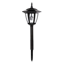 Load image into Gallery viewer, 25.5"H Multi-functional Solar Powered LED Light with Ground Stake and Mounting Pole