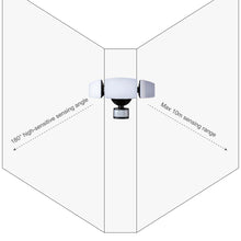 Load image into Gallery viewer, 12.5"L Outdoor Solar Powered Triple-Head SMD LED Motion Senser Security Flood Light