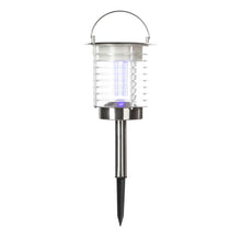 Load image into Gallery viewer, 17.5"H Dual Mode Solar Powered LED Insect Catcher Light with Hanger and Stake