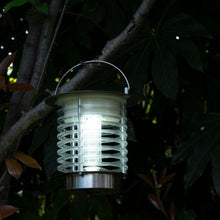 Load image into Gallery viewer, 17.5"H Dual Mode Solar Powered LED Insect Catcher Light with Hanger and Stake