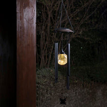 Load image into Gallery viewer, 32"H Solar Powered LED Wind Chime Light