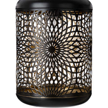 Load image into Gallery viewer, 8.75"H Metal Cutout Solar Powered Outdoor Hanging Lantern