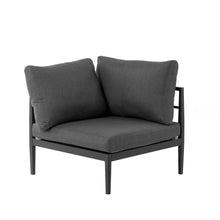 Load image into Gallery viewer, 7-Piece Outdoor Patio Black Aluminum Sectional Conversation Sofa Set with Cushions