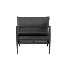 Load image into Gallery viewer, 7-Piece Outdoor Patio Black Aluminum Sectional Conversation Sofa Set with Cushions