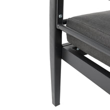 Load image into Gallery viewer, 8-Piece Outdoor Patio Black Aluminum Sectional Conversation Sofa Set with Cushions