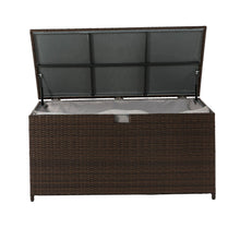Load image into Gallery viewer, Gltizhome 52.75"L Outdoor Patio Oversized All-Weather Handwoven Wicker Brown Storage Box