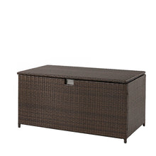 Load image into Gallery viewer, Gltizhome 52.75"L Outdoor Patio Oversized All-Weather Handwoven Wicker Brown Storage Box
