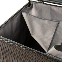 Load image into Gallery viewer, Gltizhome 52.75"L Outdoor Patio Oversized All-Weather Handwoven Wicker Brown Storage Box