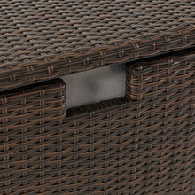 Load image into Gallery viewer, Gltizhome 52.75"L Outdoor Patio Oversized All-Weather Handwoven Wicker Brown Storage Box