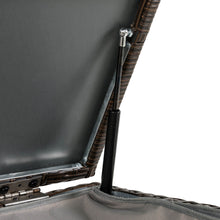 Load image into Gallery viewer, Gltizhome 52.75"L Outdoor Patio Oversized All-Weather Handwoven Wicker Brown Storage Box
