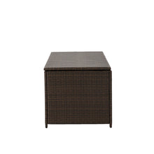 Load image into Gallery viewer, Gltizhome 52.75"L Outdoor Patio Oversized All-Weather Handwoven Wicker Brown Storage Box