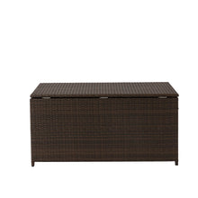 Load image into Gallery viewer, Gltizhome 52.75"L Outdoor Patio Oversized All-Weather Handwoven Wicker Brown Storage Box