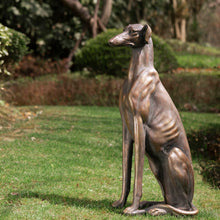 Load image into Gallery viewer, 30.25"H MGO Sitting Greyhound Dog Statue