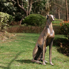 Load image into Gallery viewer, 30.25"H MGO Sitting Greyhound Dog Statue