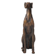 Load image into Gallery viewer, 30.25"H MGO Sitting Greyhound Dog Statue