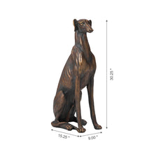 Load image into Gallery viewer, 30.25"H MGO Sitting Greyhound Dog Statue