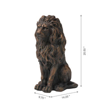 Load image into Gallery viewer, 20.75"H MGO Guardian Sitting Lion Statue
