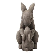 Load image into Gallery viewer, 19"H MGO Sweet Mother and Baby Rabbits Statue