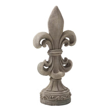 Load image into Gallery viewer, 27.25"H MGO Standing Fleur De Lis Garden Statue