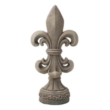 Load image into Gallery viewer, 27.25"H MGO Standing Fleur De Lis Garden Statue